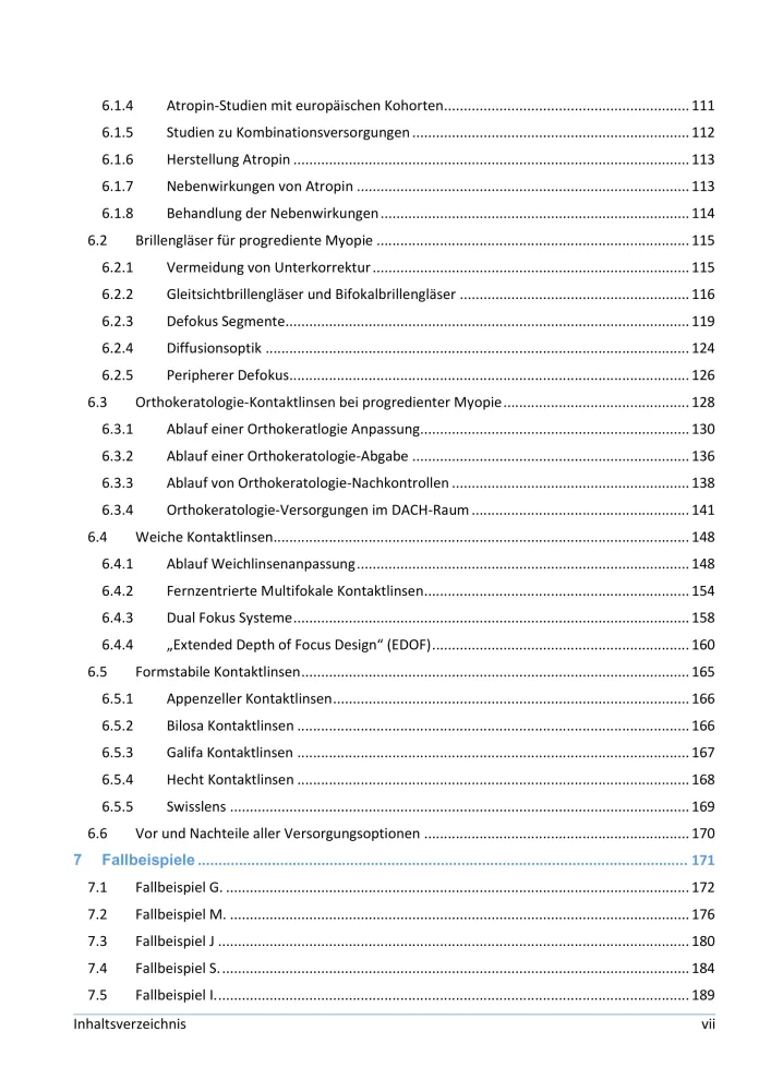 Inhaltsverzeichnis4 Myopie