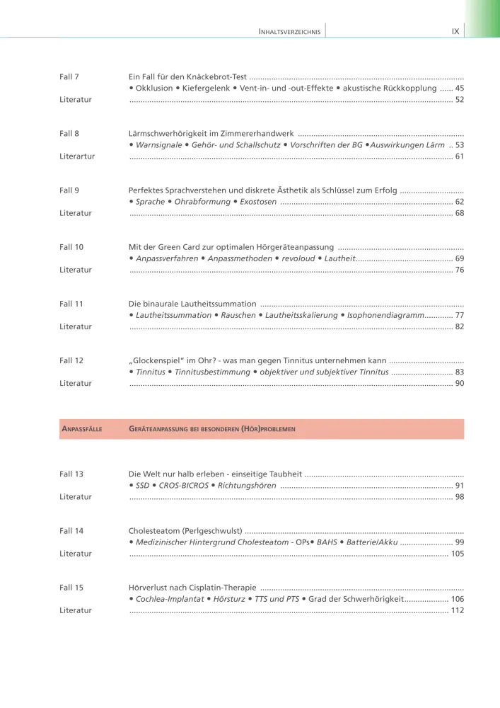 Inhaltsverzeichnis2 Anpassfälle