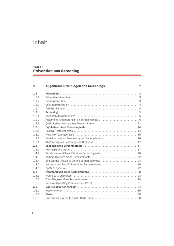 Inhaltsverzeichnis1 Optometrisches Screening 