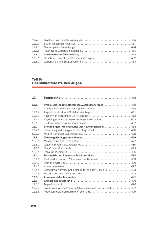 Inhaltsverzeichnis9 Optometrisches Screening