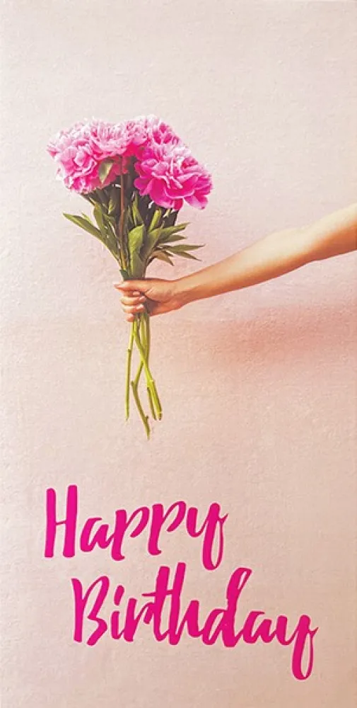 Grußkarte mit Blumen