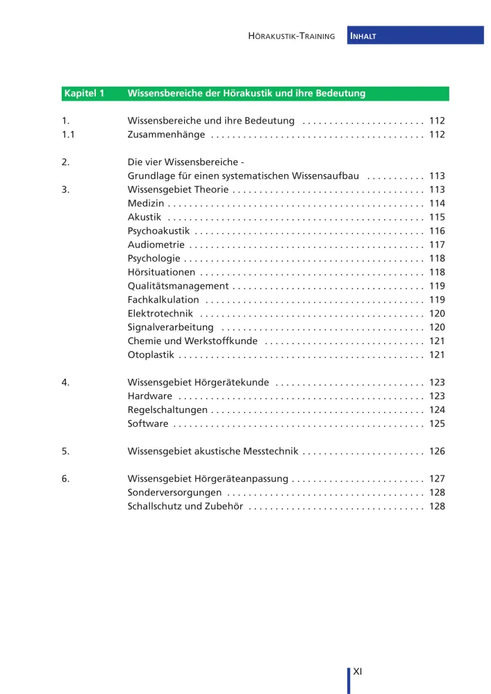 Inhaltsverzeichnis6 HA Training