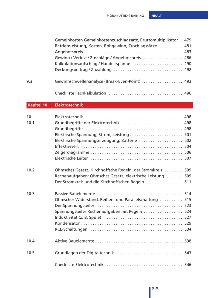 Inhaltsverzeichnis13 HA Training