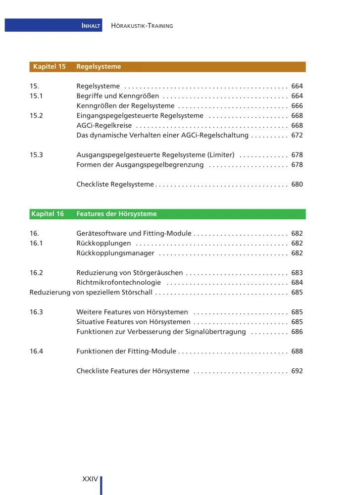 Inhaltsverzeichnis17 HA Training