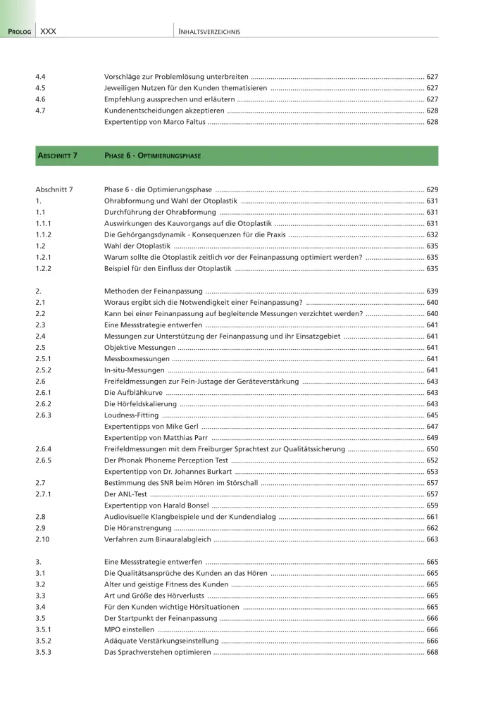 Inhaltsverzeichnis20 HA Praxis