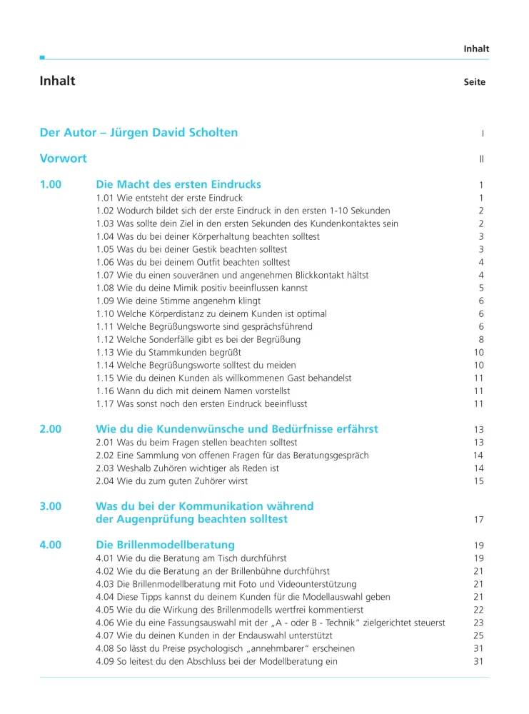 Inhaltsverzeichnis1 Verkaufstraining 