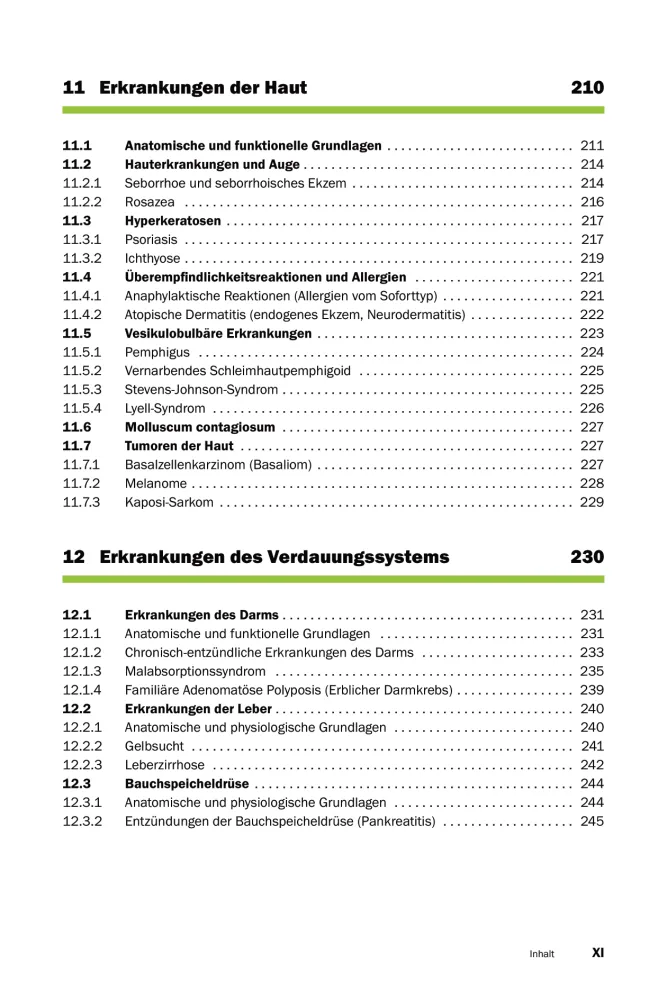 Inhaltsverzeichnis6 Allgemeinerkrankungen
