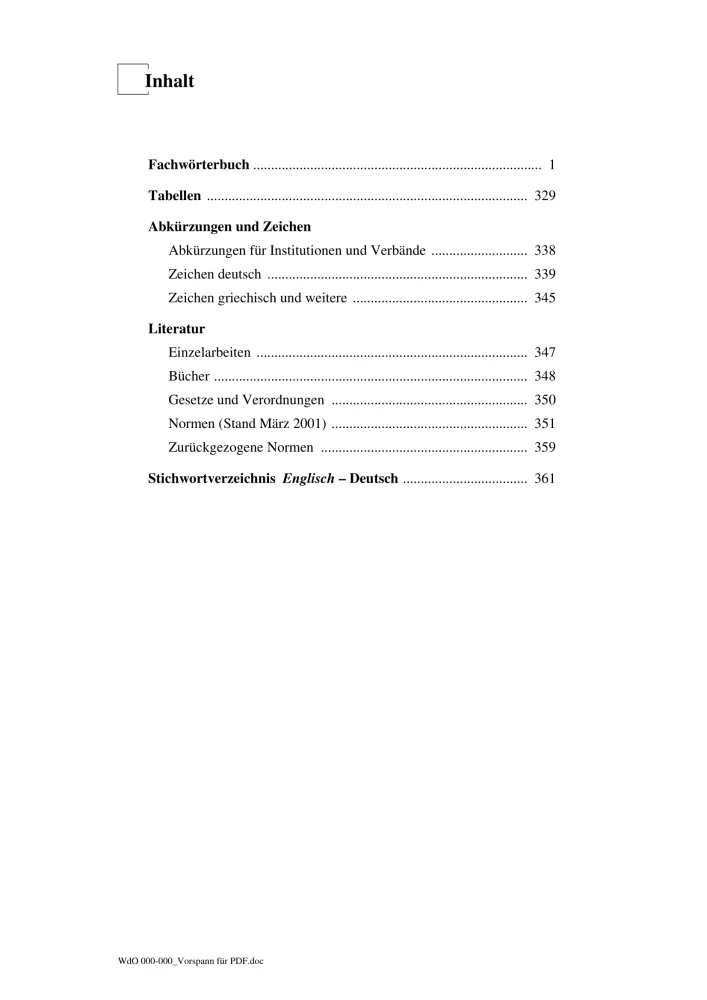 Inhaltsverzeichnis1 Wörterbuch