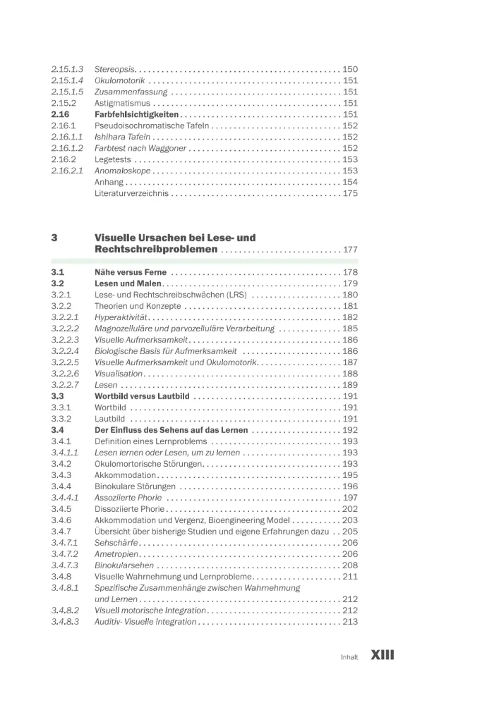 Tests und Management Kinderoptometrie_Inhaltsverzeichnis5