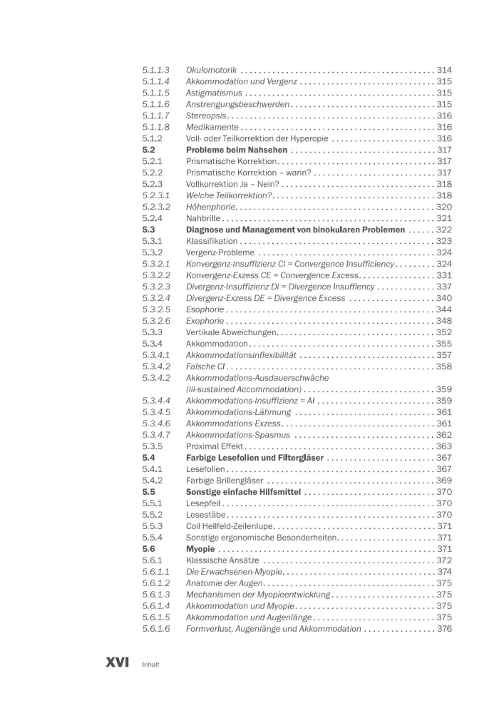 Tests und Management Kinderoptometrie_Inhaltsverzeichnis8