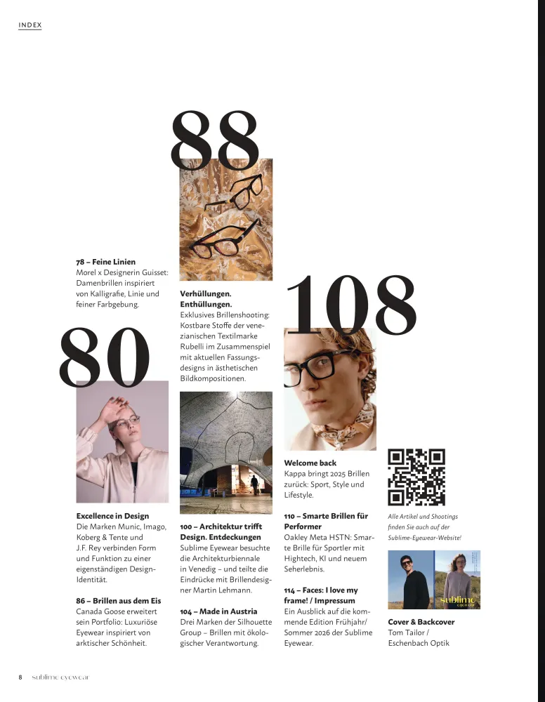 Sublime Eyewear Inhalt