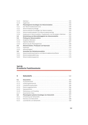 Inhaltsverzeichnis4 Optometrisches Screening