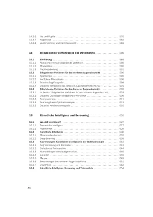 Inhaltsverzeichnis11 Optometrisches Screening