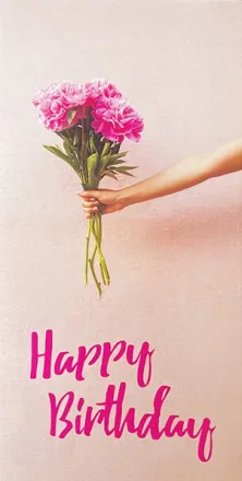 Grußkarte mit Blumen