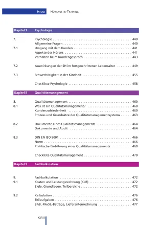 Inhaltsverzeichnis12 HA Training