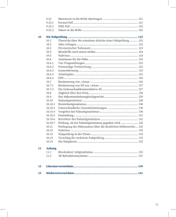 Inhaltsverzeichnis4 Augenglasbestimmung