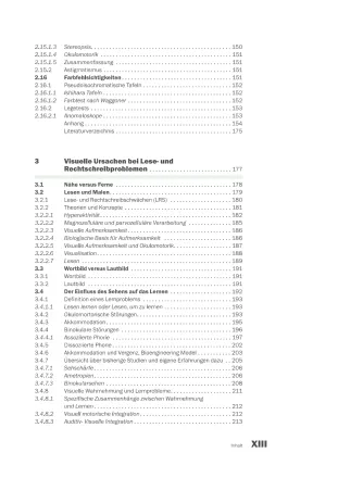 Tests und Management Kinderoptometrie_Inhaltsverzeichnis5