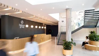 Empfangsbereich Fielmann-Zentrale