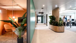 ruhiger Bereich im Fielmann Headquarter