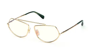 goldene Korrektionsbrille