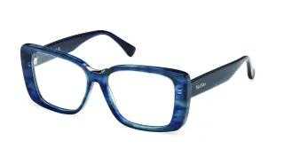 blaue auffällige Korrektionsbrille