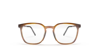 gelb-braune Acetatbrille