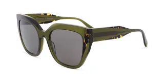 grüne Acetatsonnenbrille für Damen
