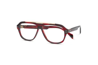 dunkelrote Korrektionsbrille