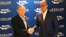Jean Todt, Präsident des Welt-Automobilverbandes FIA, und Laurent Vacherot, Präsident und COO von Essilor.